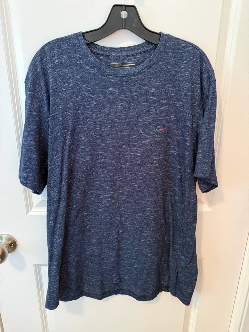 Greg Norman Collection Navy Heather Short-Sleeve Crew Tee